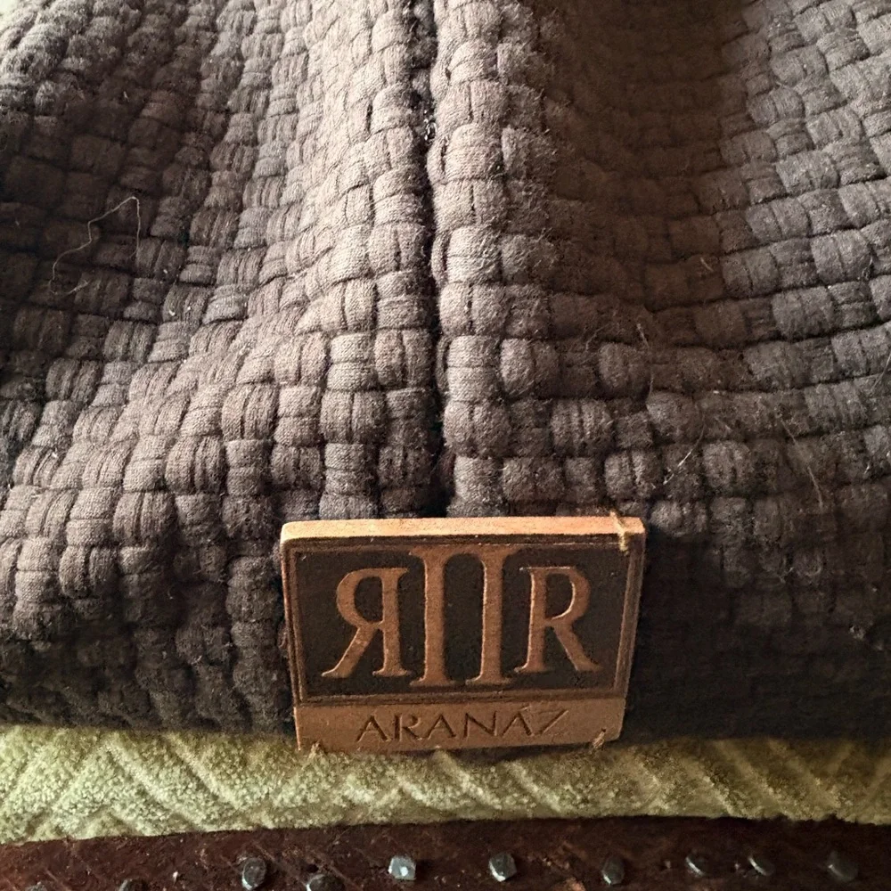 Brown ARANAZ Woven Home Accent BAG